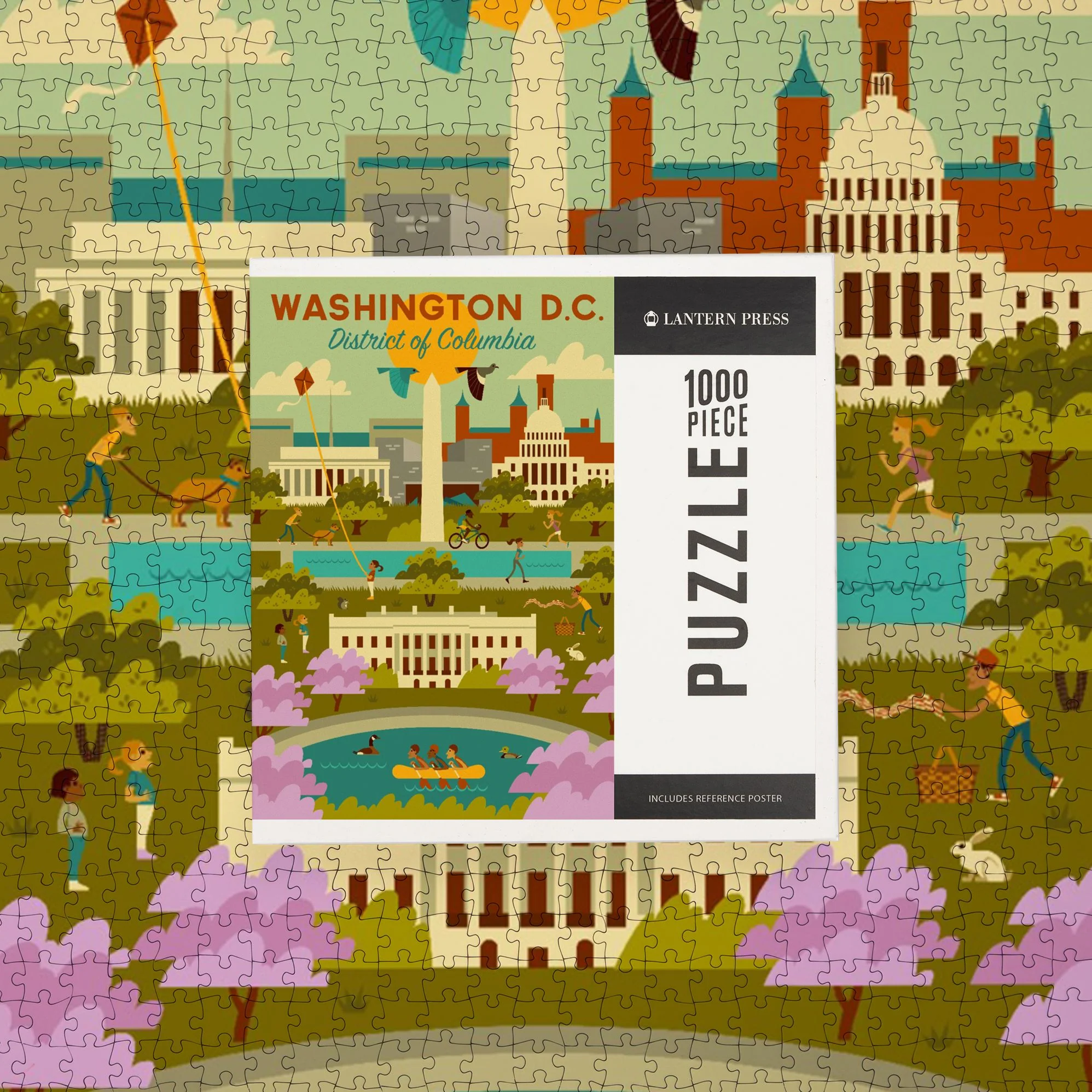 Washington DC Geometric Activities 1000 Piece Puzzle - Image 2