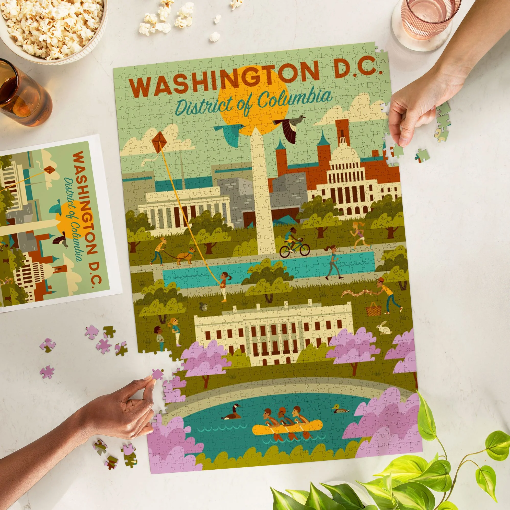 Washington DC Geometric Activities 1000 Piece Puzzle - Image 3