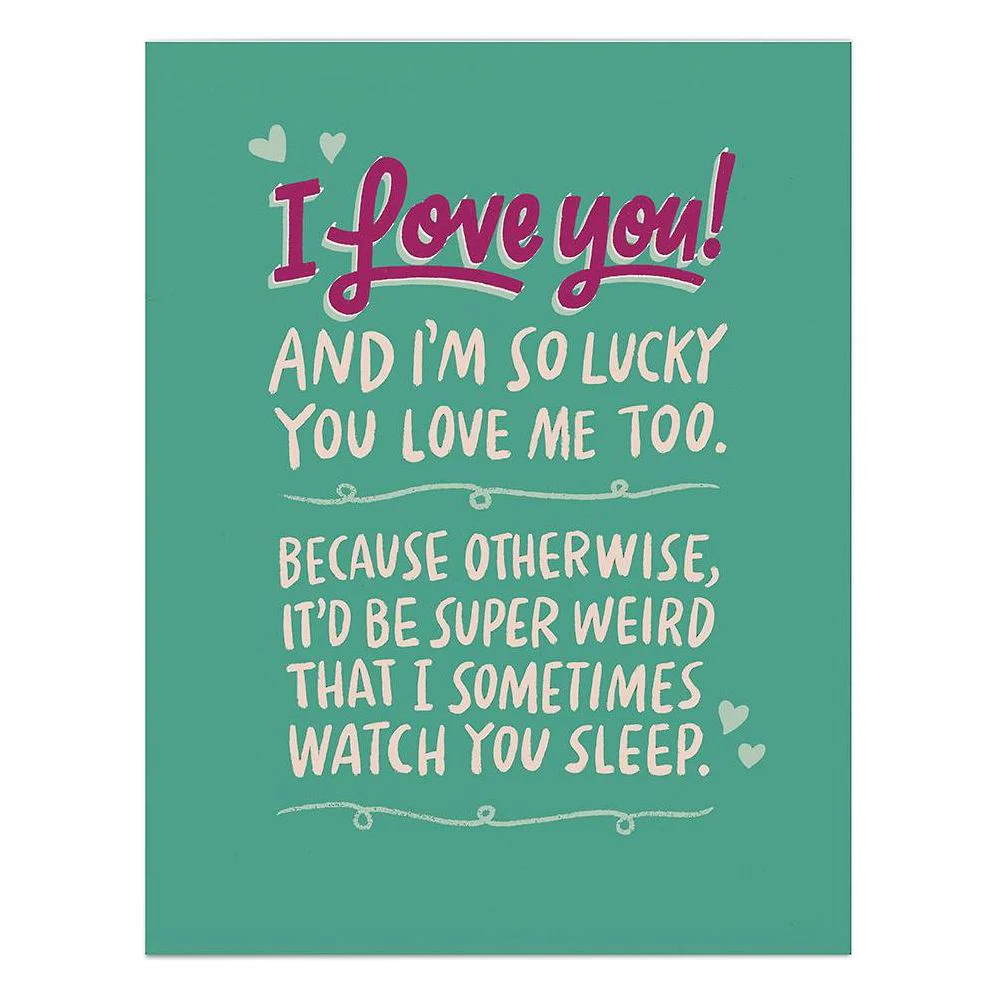 Watch You Sleep Love Card - Image 2