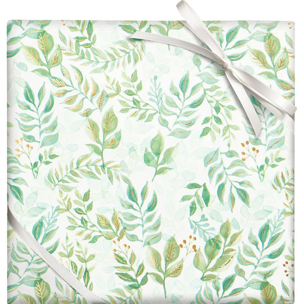 Watercolor Garden Stone Wrapping Paper