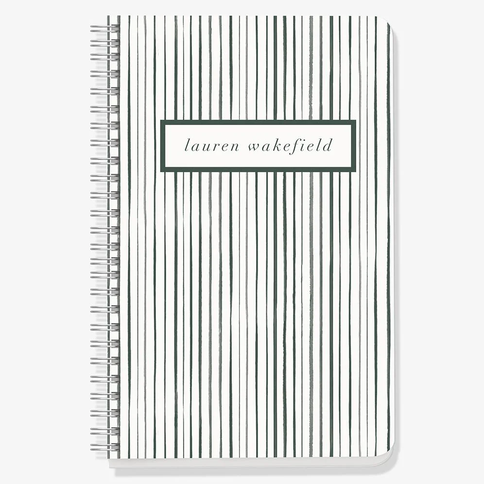 Watercolor Stripes Custom Journal - Image 2