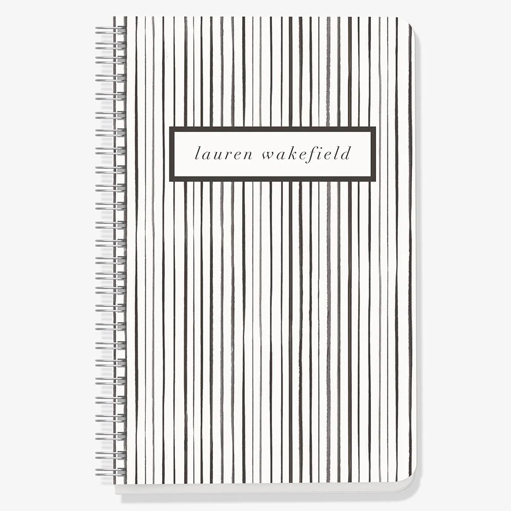 Watercolor Stripes Custom Journal - Image 5