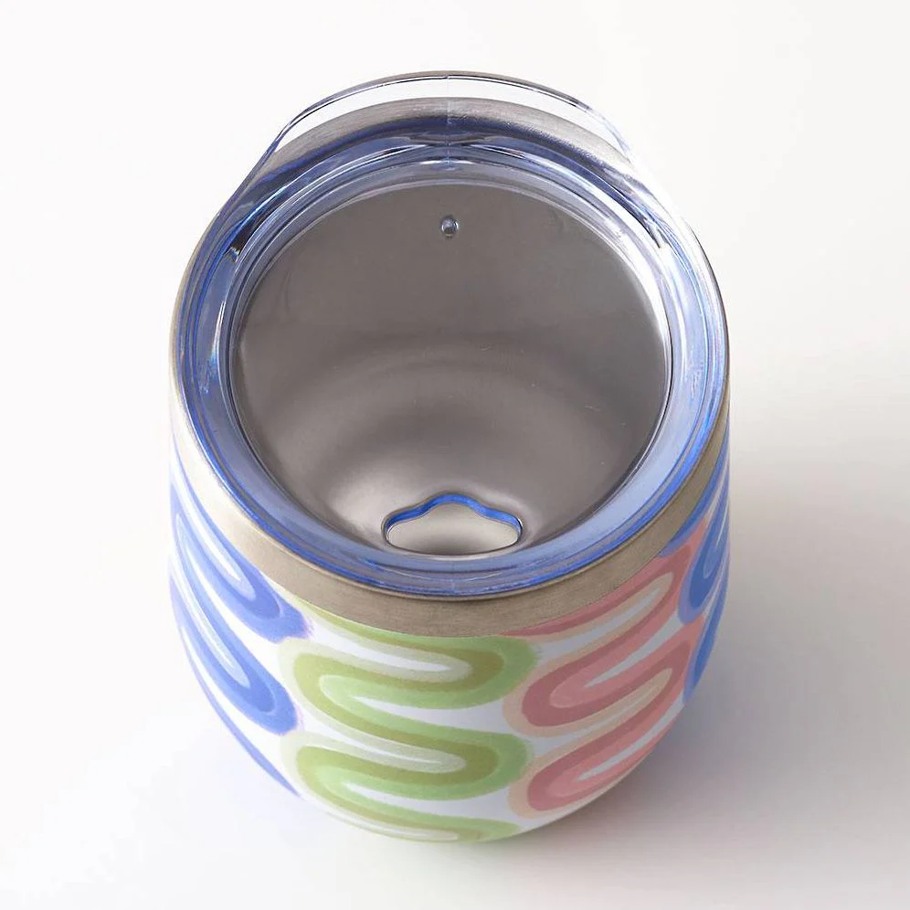 Wavy Stainless Wine Tumbler - Image 2