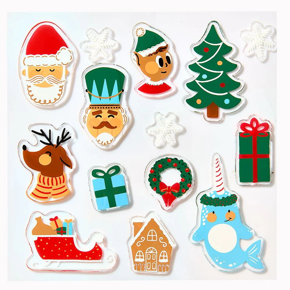 Whimsical Holiday Gel Clings - Image 2