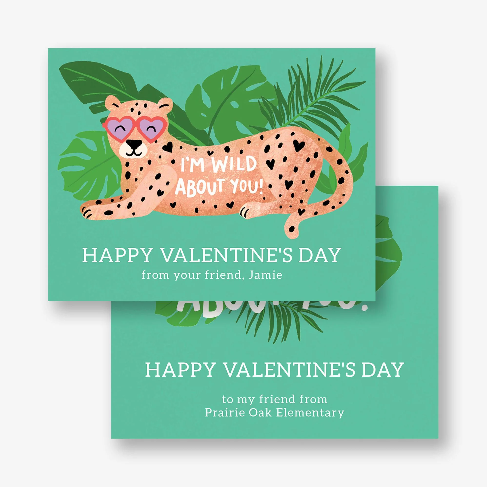 Wild About You Custom Valentine Card - Image 3