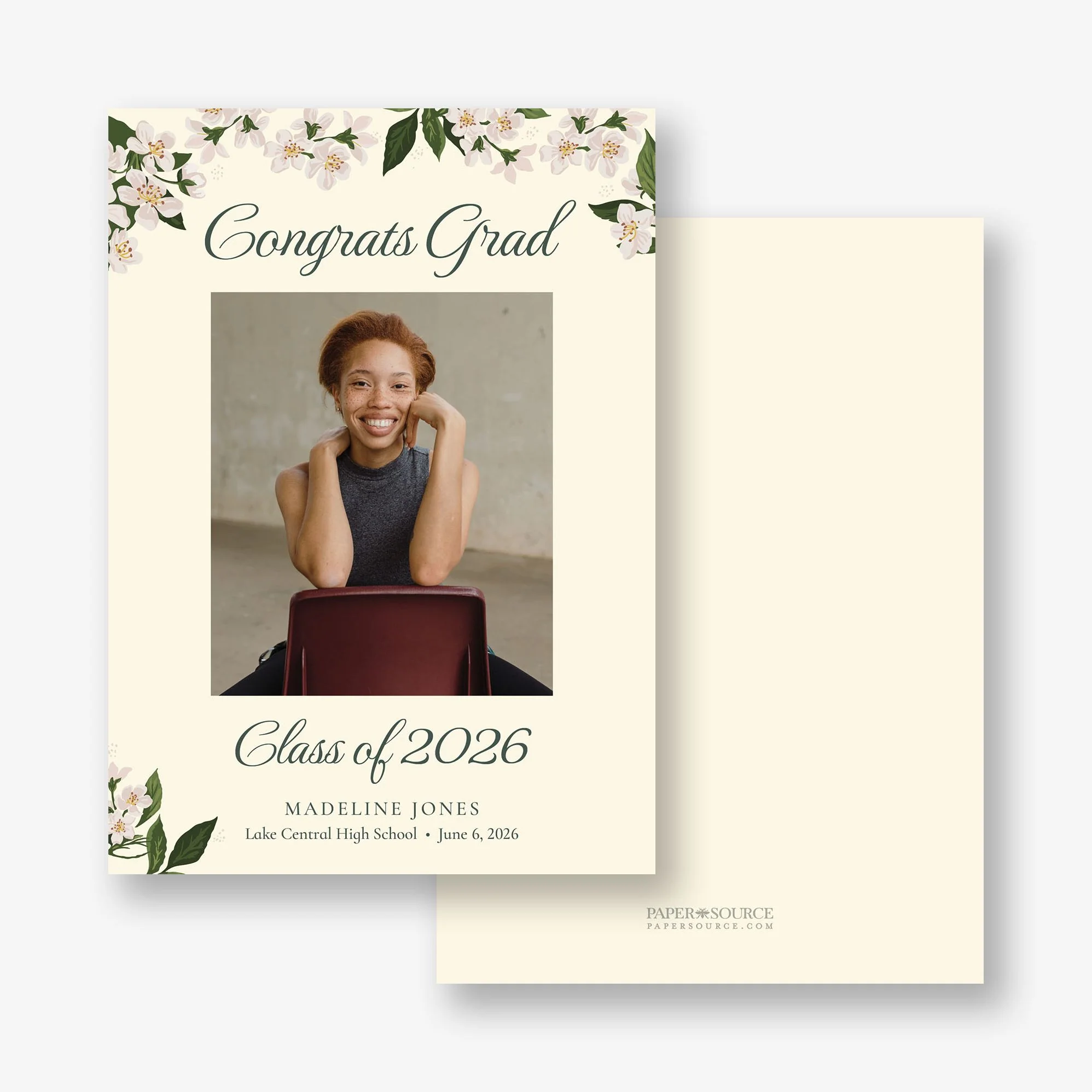 Wild Rose Photo Graduation Announcement - Image 2