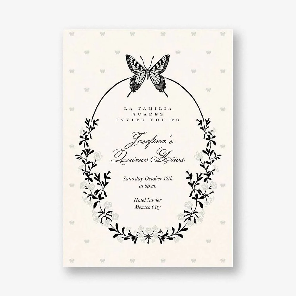 Wing of Love Quinceanera Invitation