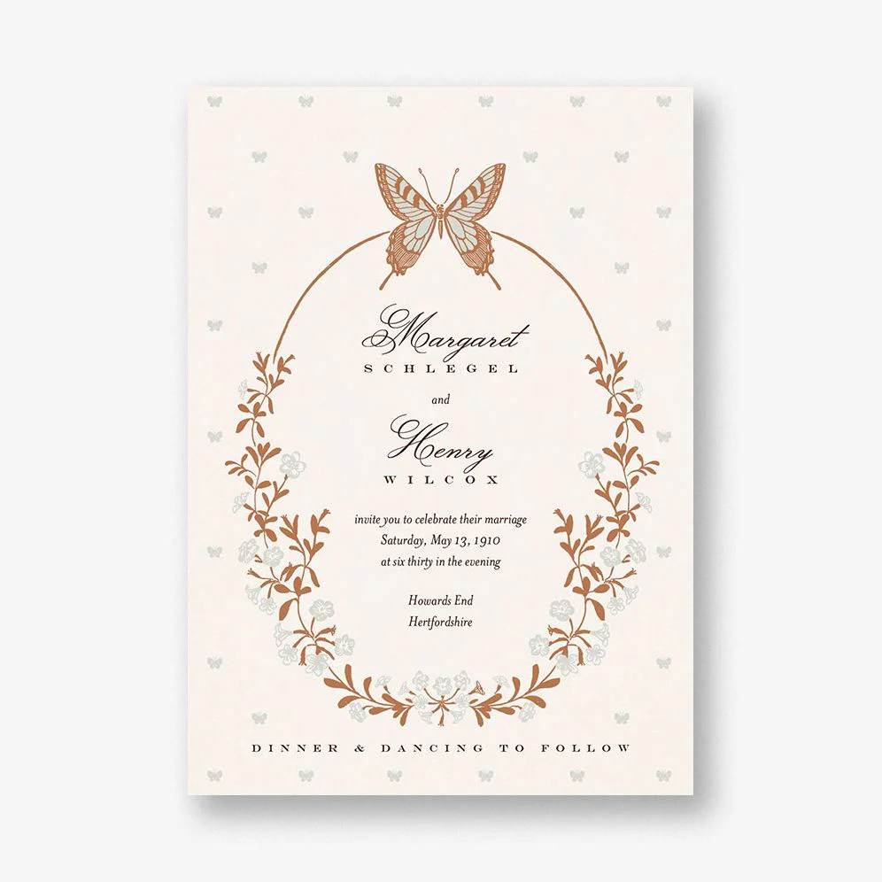 Wing of Love Wedding Invitation