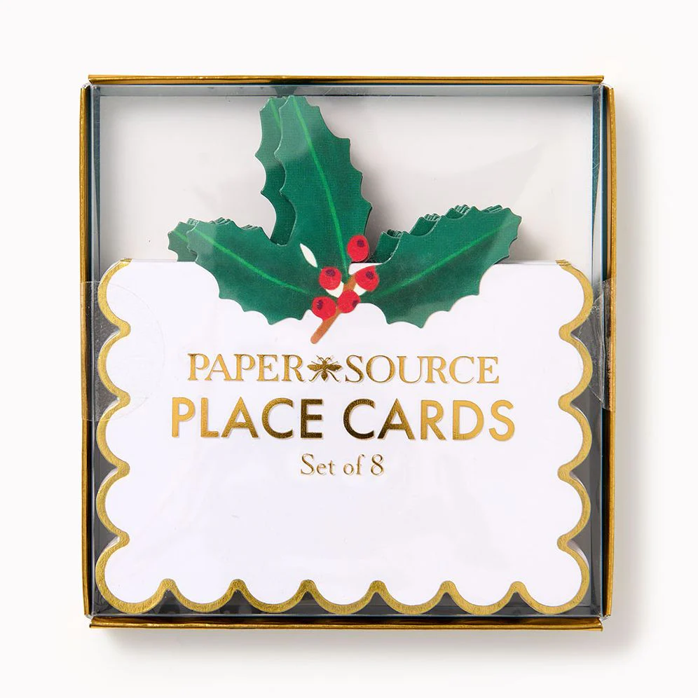 Winter Botanical Place Cards S/8