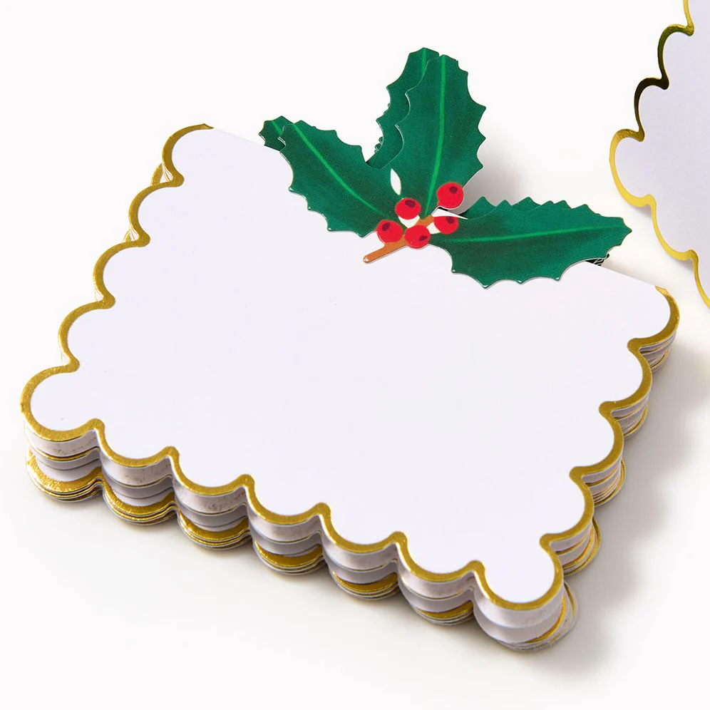 Winter Botanical Place Cards S/8 - Image 2
