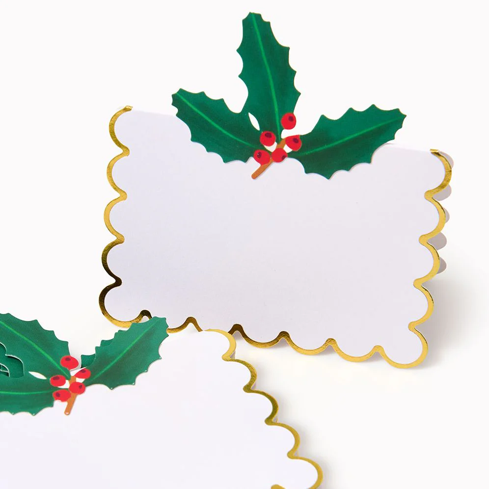 Winter Botanical Place Cards S/8 - Image 3