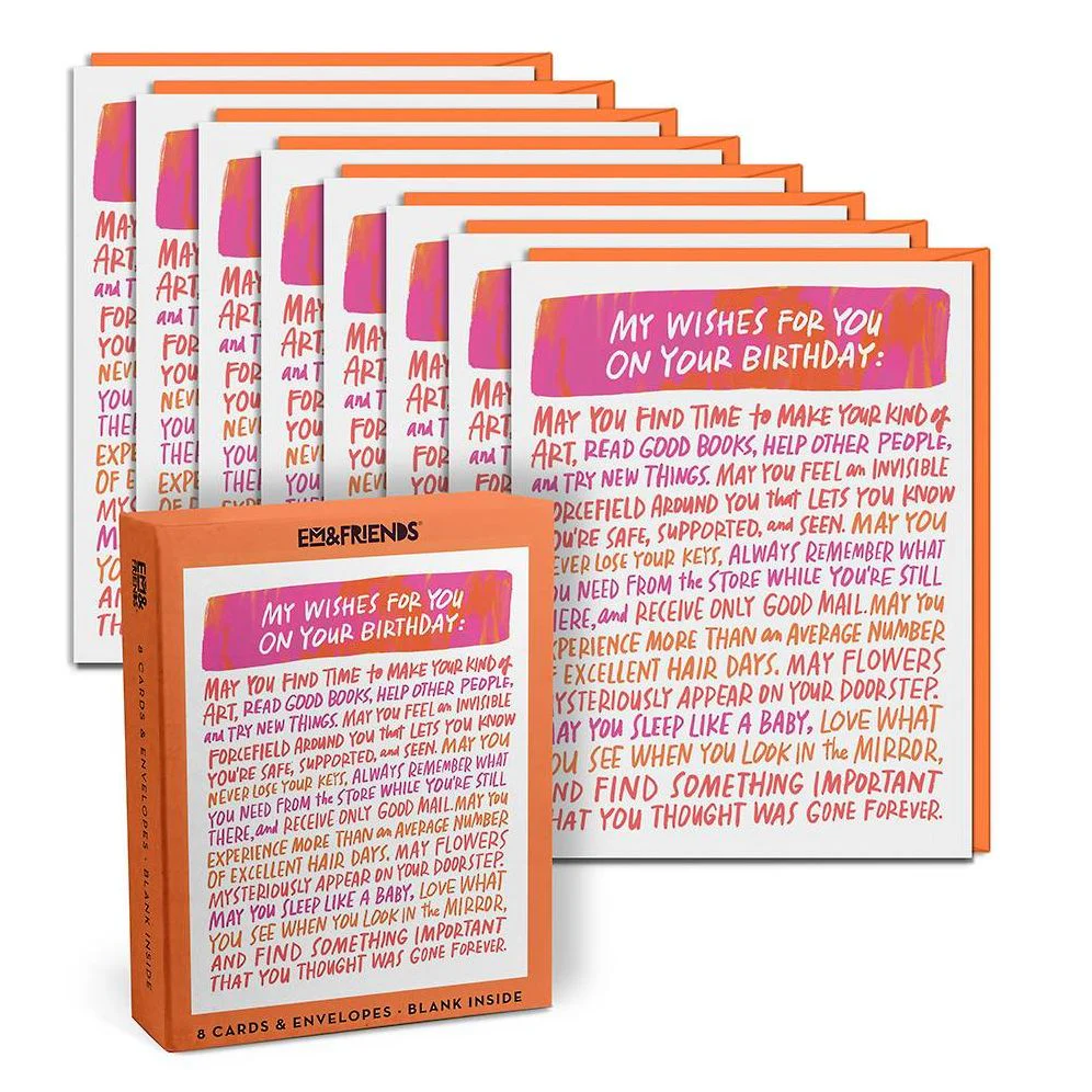 Wishes For You Birthday Card Box