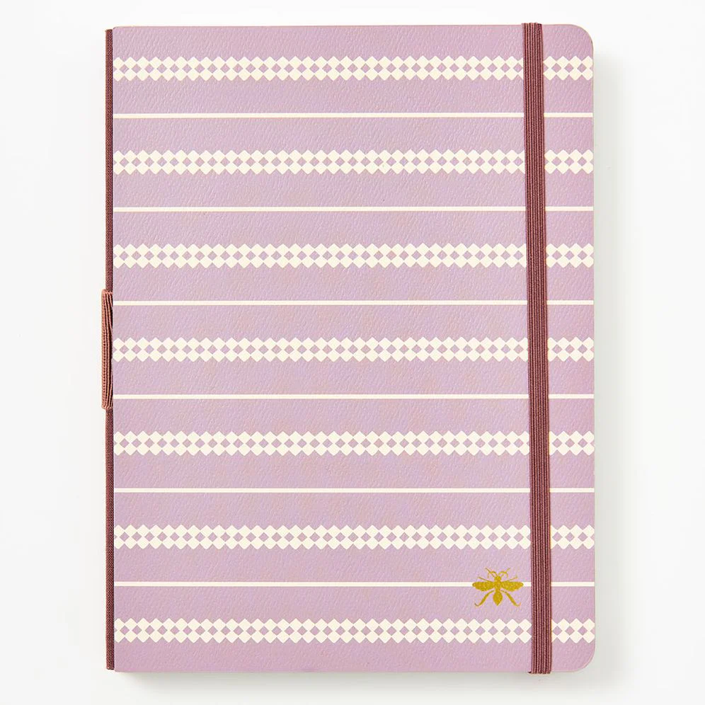 Wisteria Dots Paper Wasp LG Lined Journal