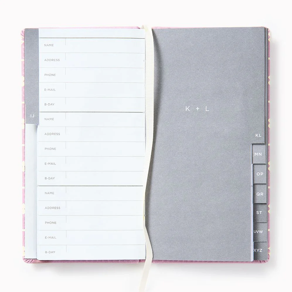 Wisteria Dots Paper Wasp Slim Address Book - Image 3