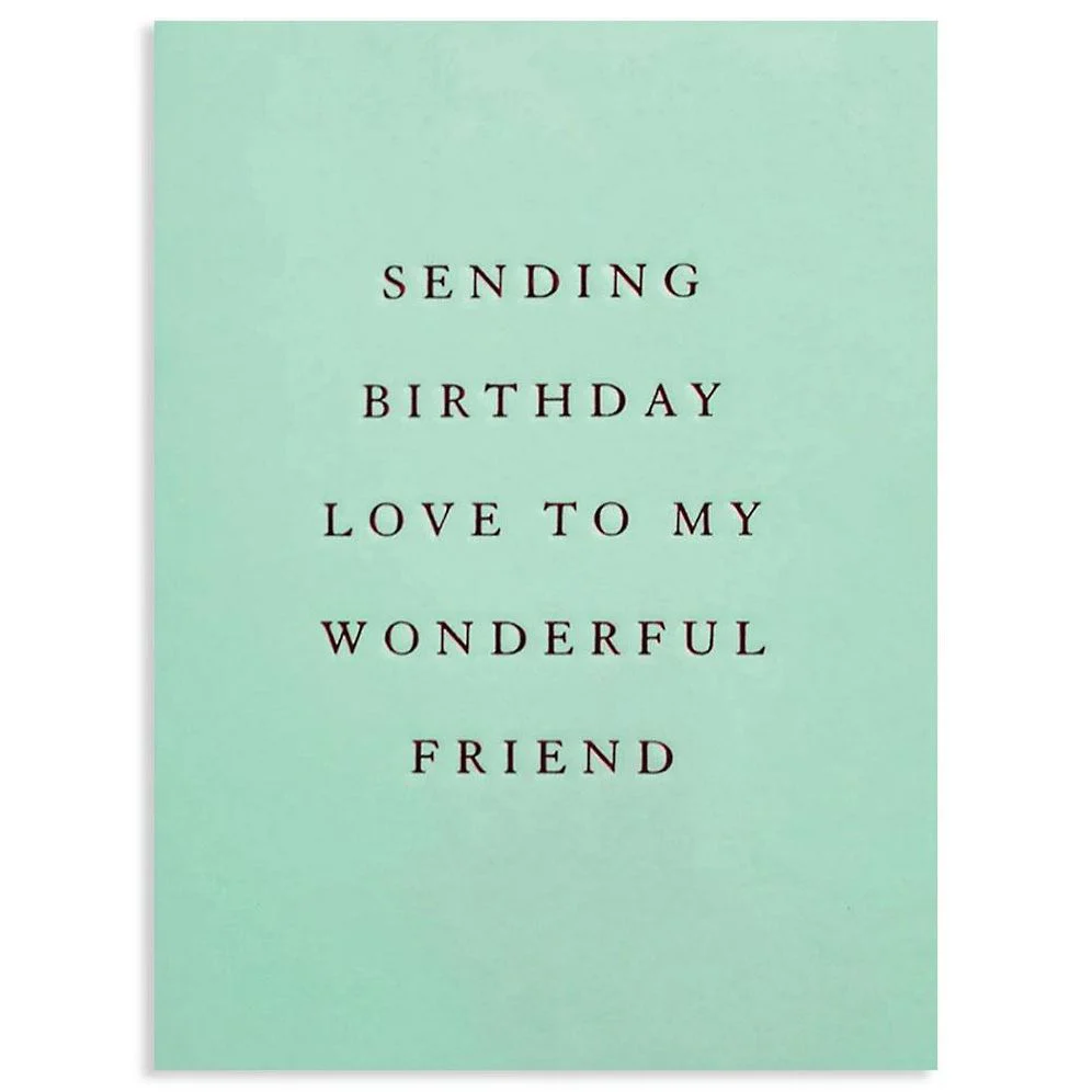 Wonderful Friend Birthday Card