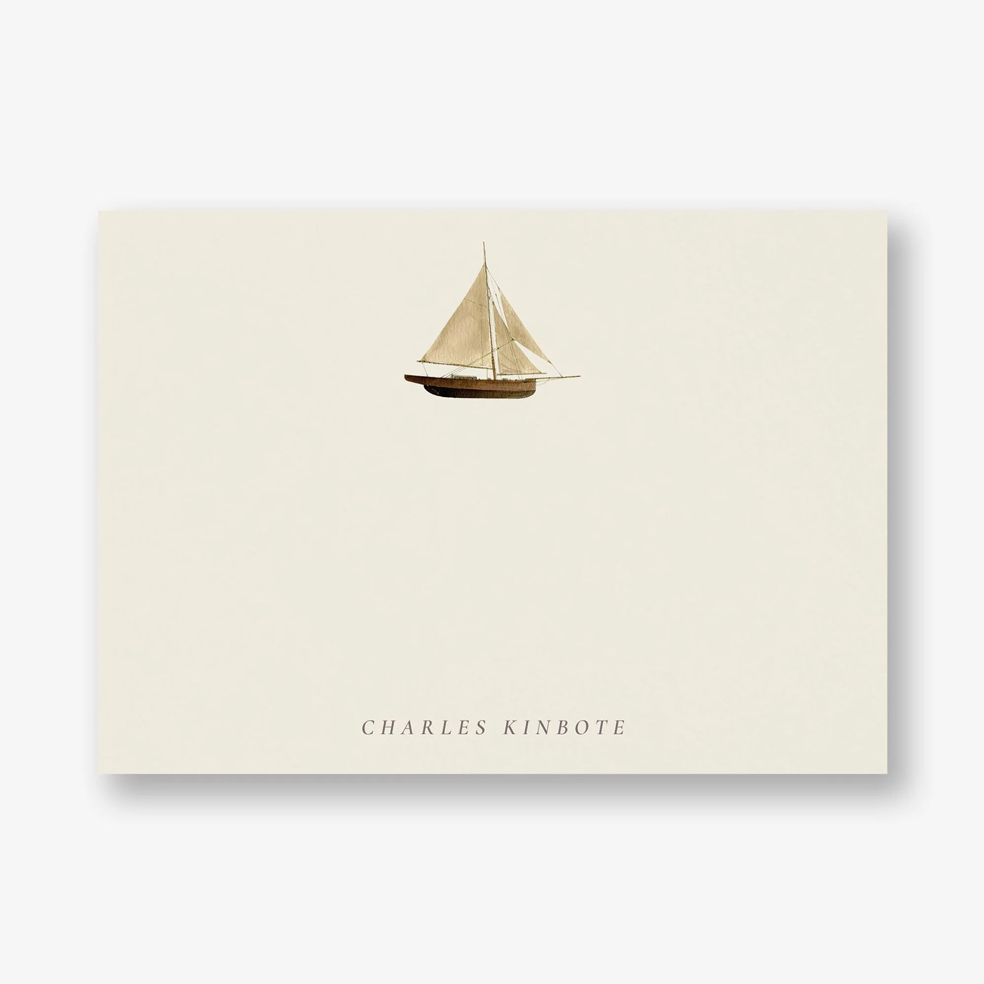 Wooden Sailboat Stationery