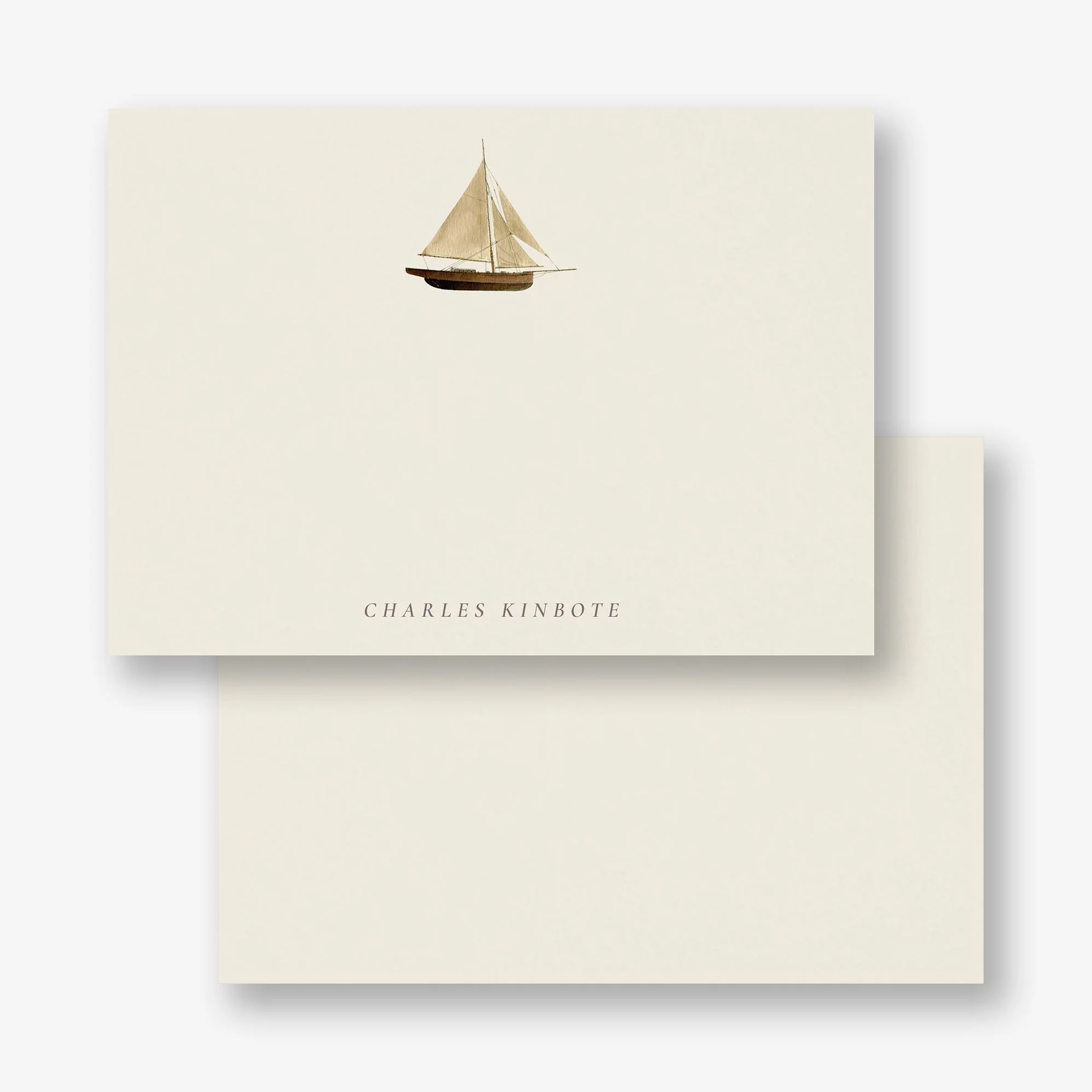 Wooden Sailboat Stationery - Image 2