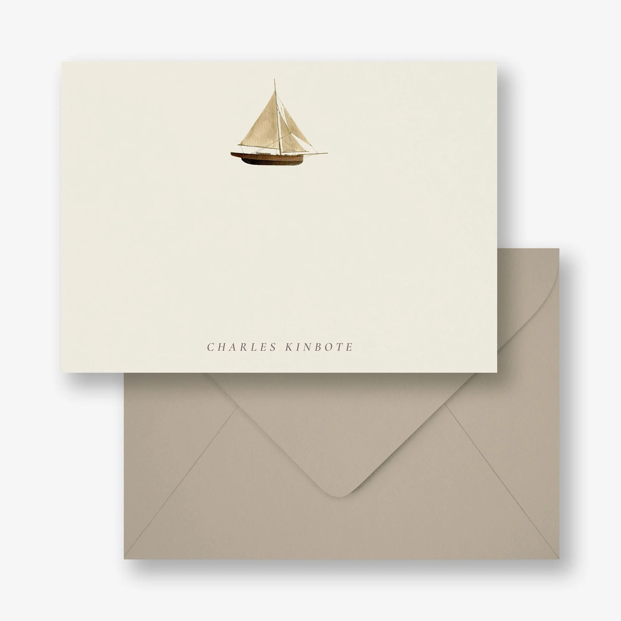 Wooden Sailboat Stationery - Image 3