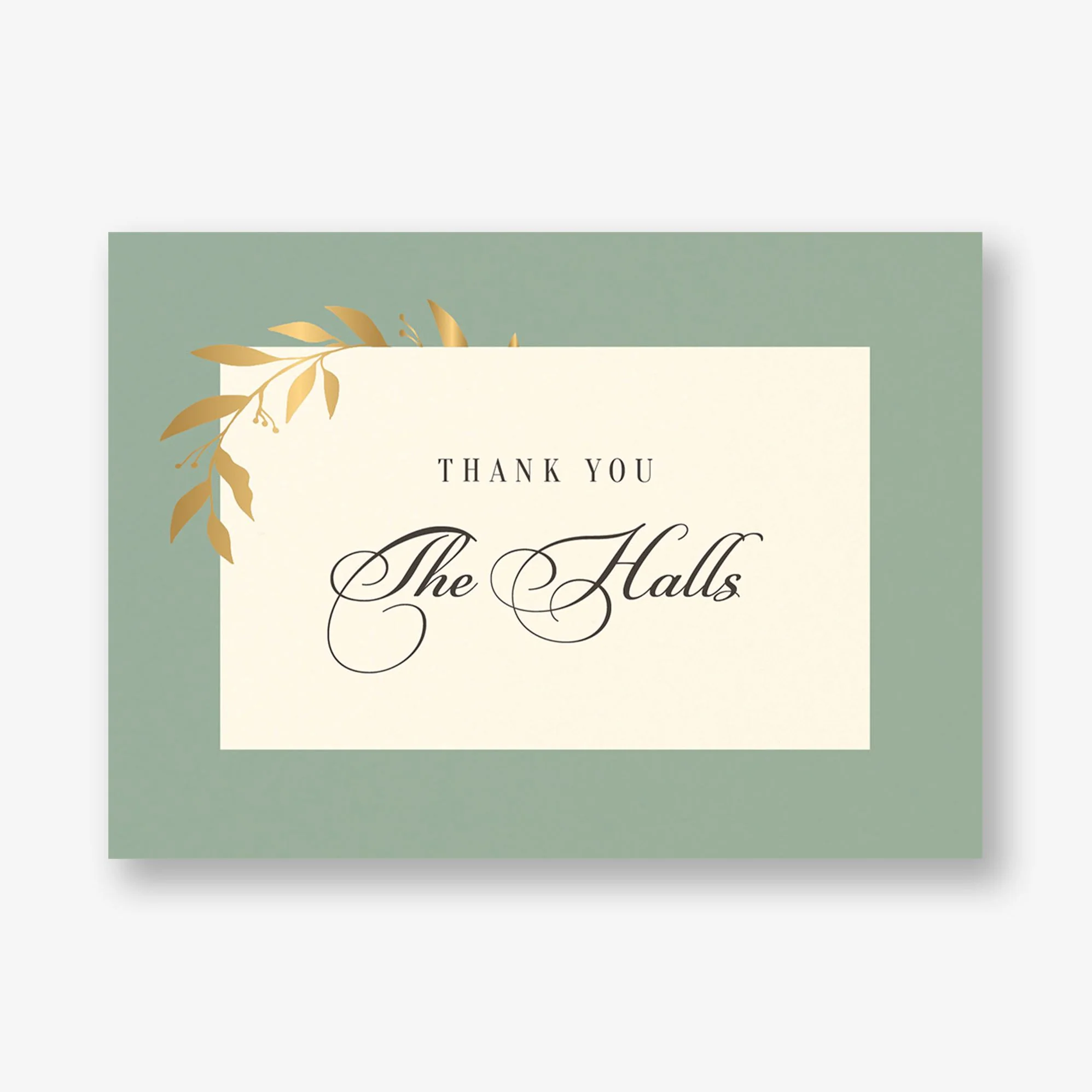 Wrapped Vines Foil Thank You Card - Image 2
