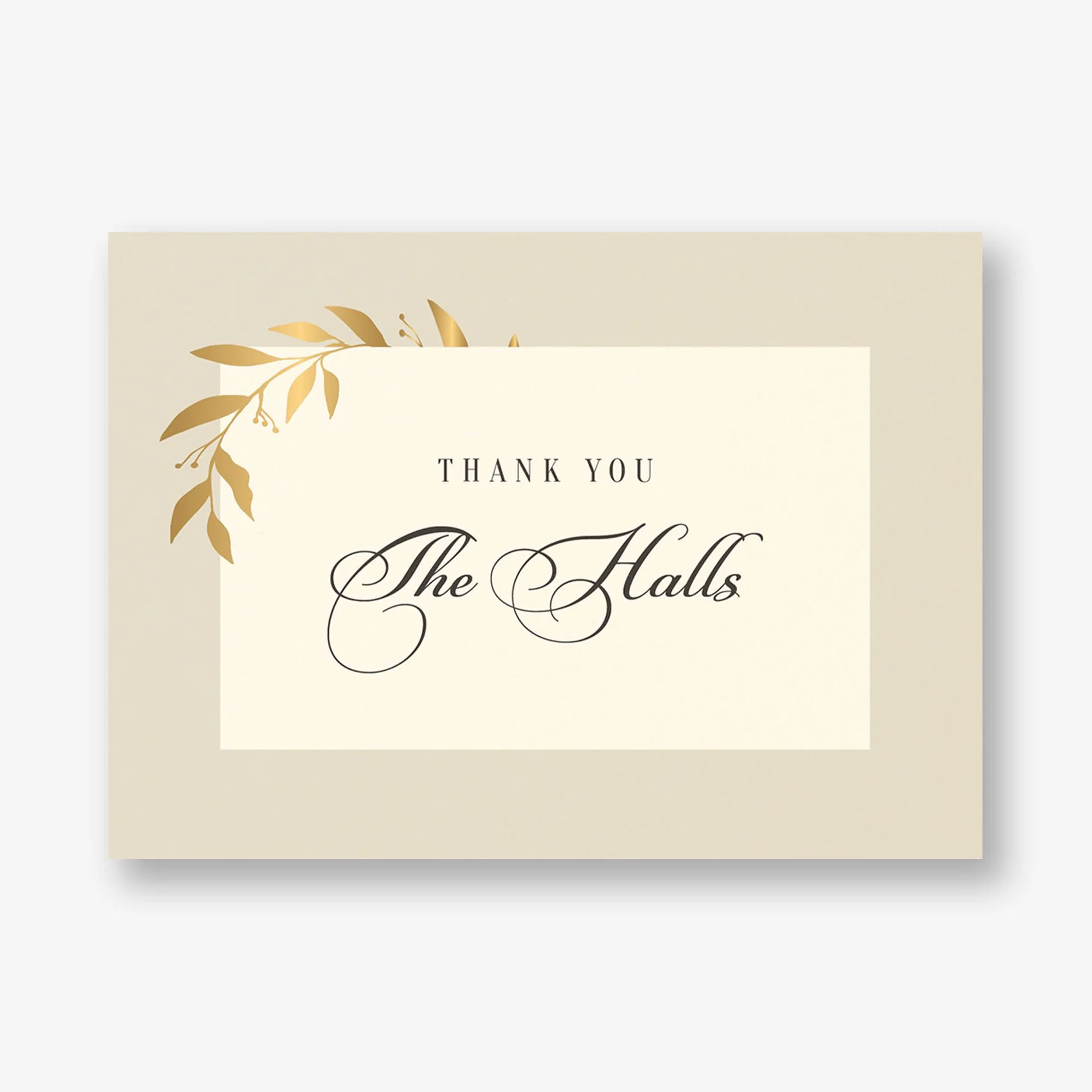Wrapped Vines Foil Thank You Card - Image 3