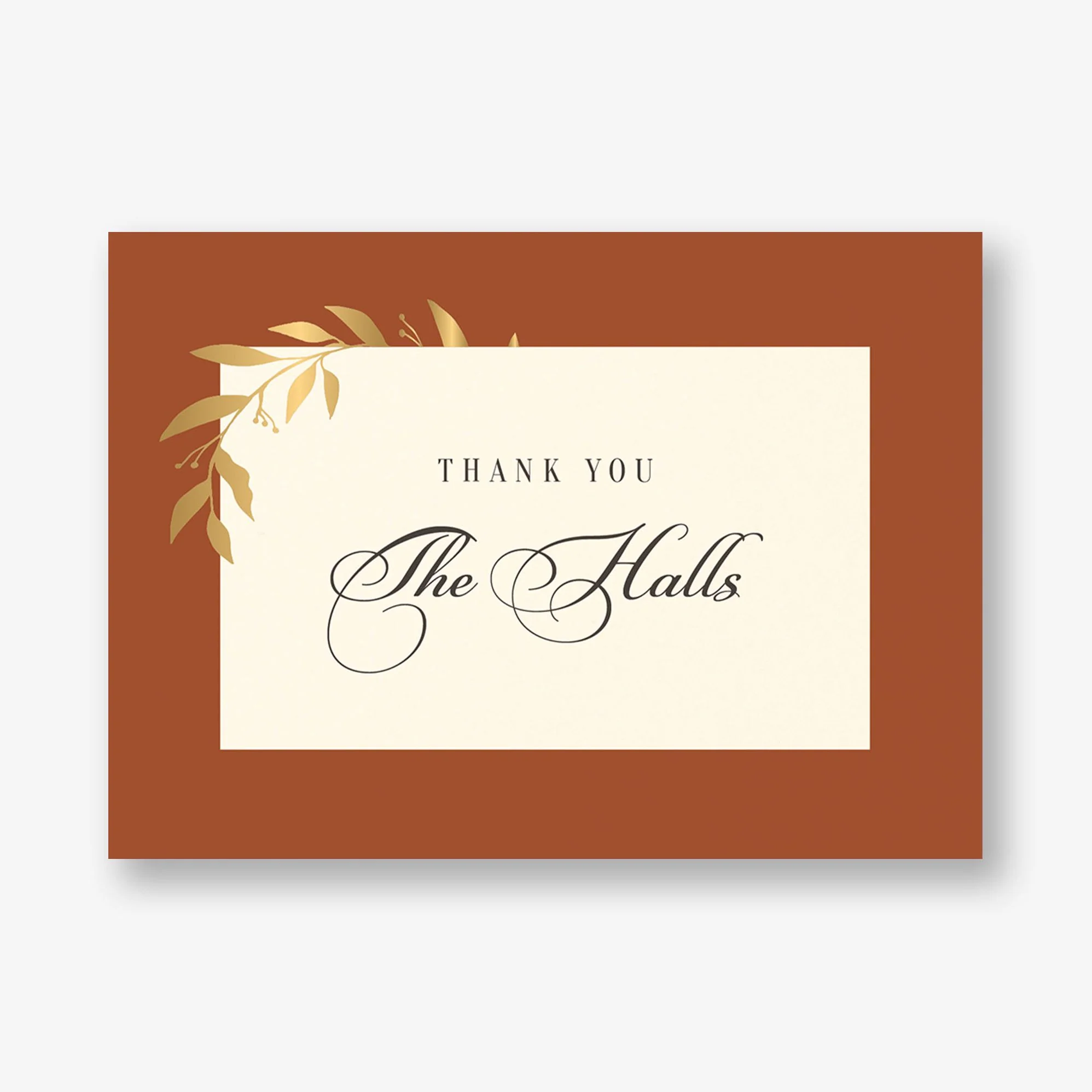 Wrapped Vines Foil Thank You Card - Image 6