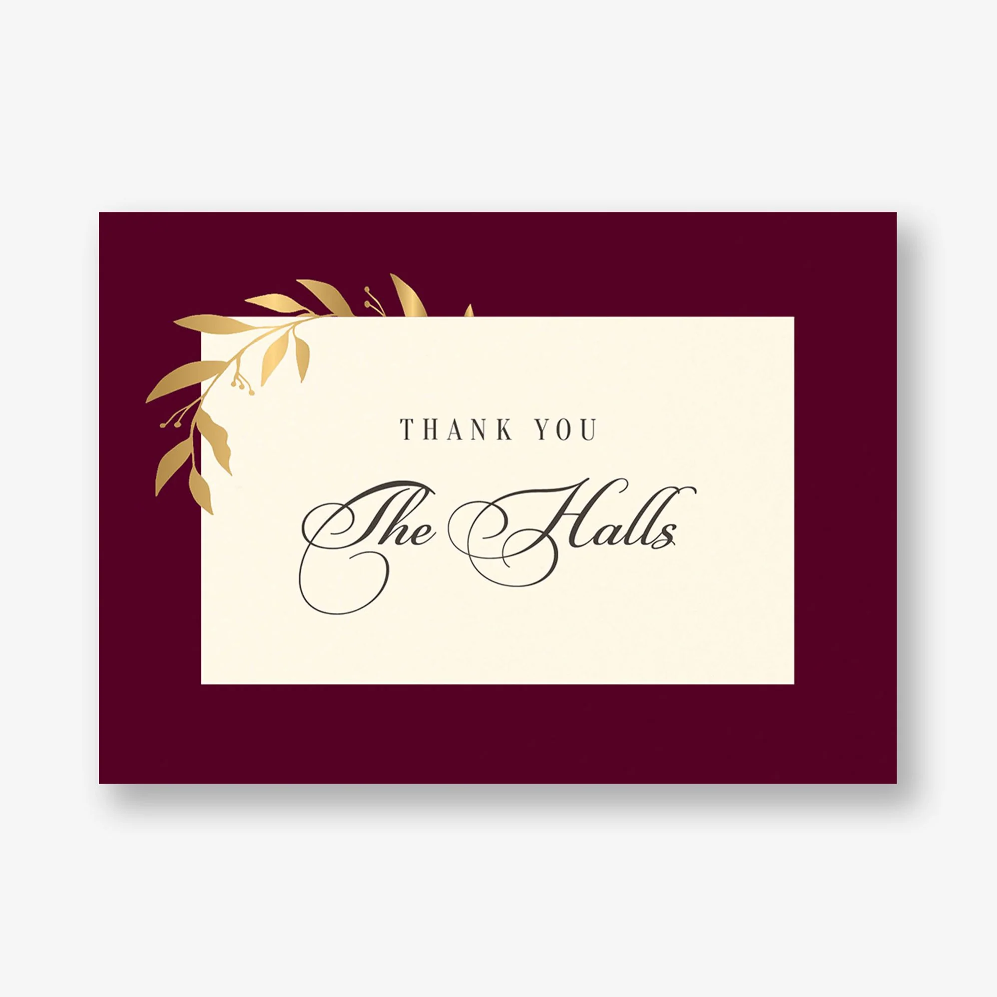 Wrapped Vines Foil Thank You Card - Image 7