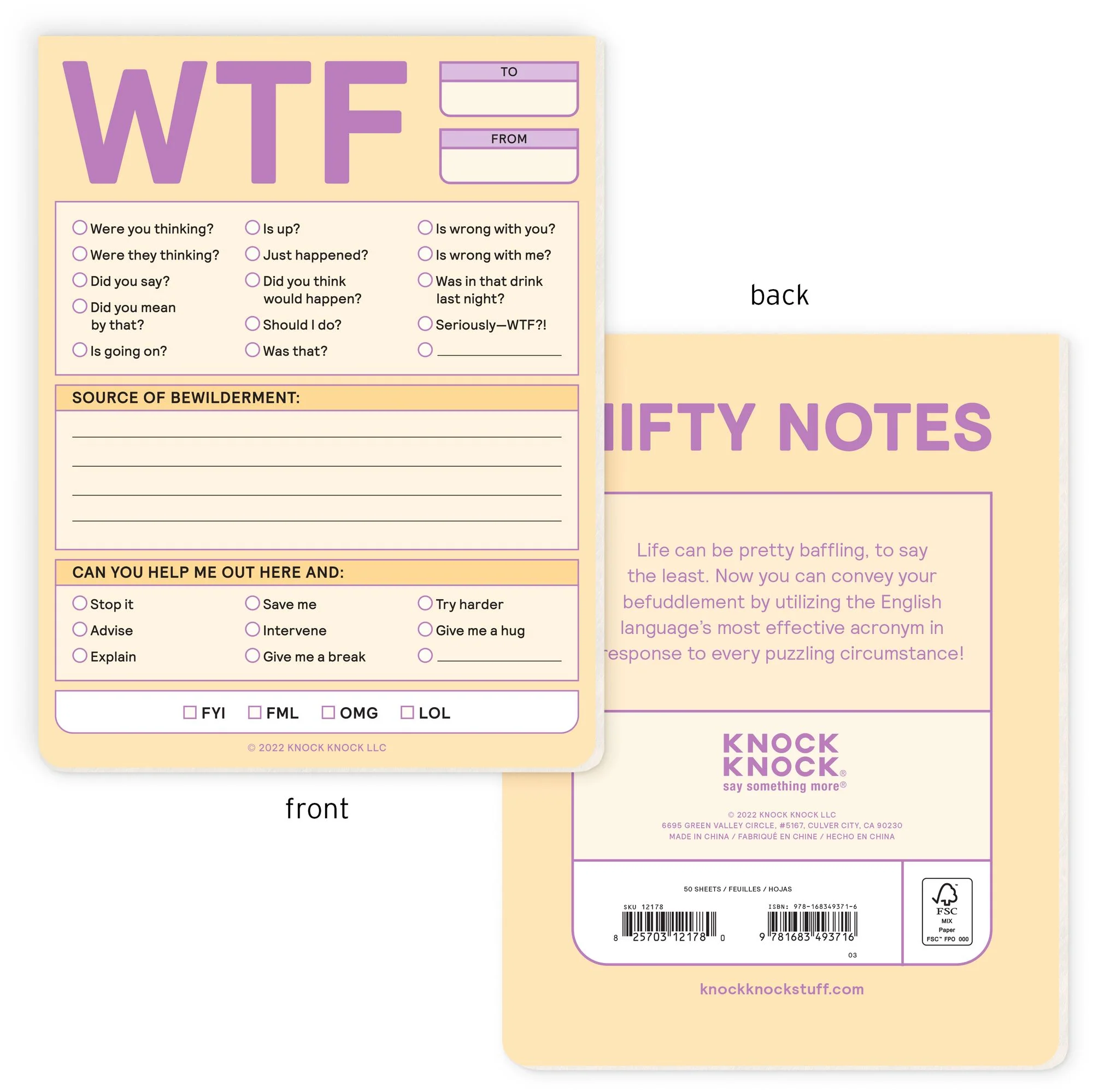 WTF Pad Knock Knock Nifty Notes - Image 2