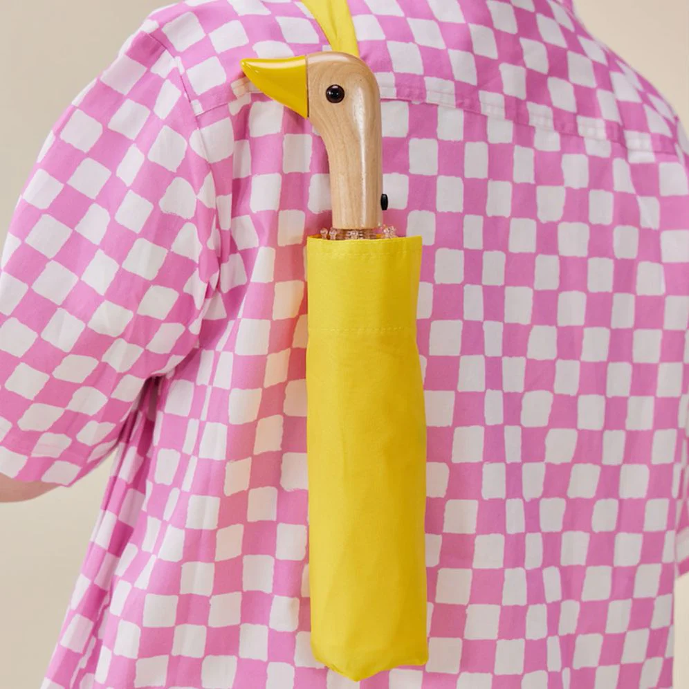 Yellow Compact Eco Friendly Umbrella - Image 2