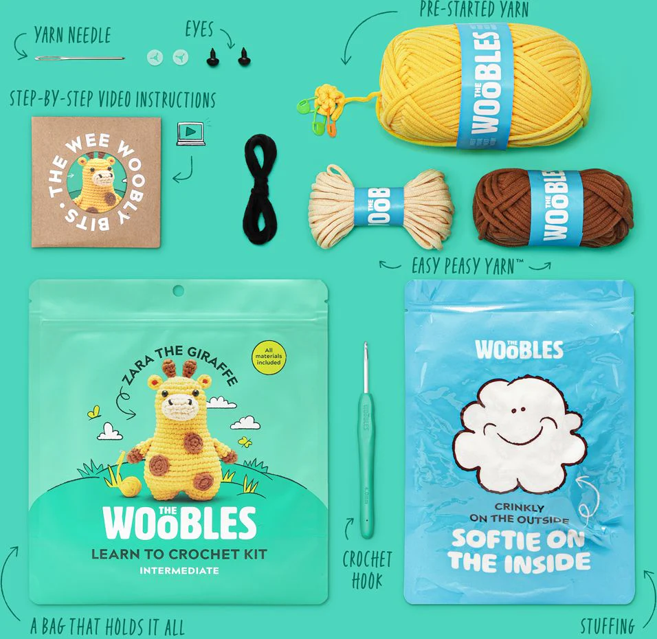 Zara the Giraffe Learn to Crochet Kit - Image 2