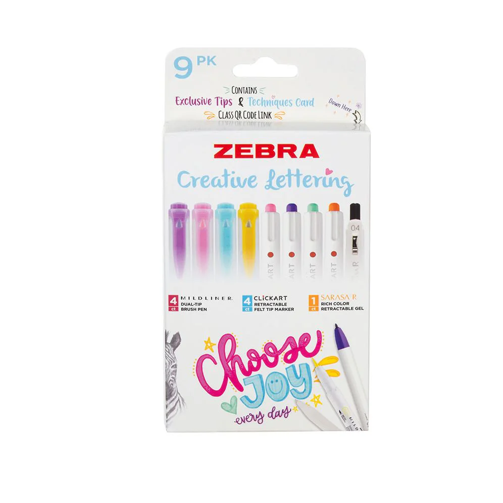 Zebra Creative Lettering Set