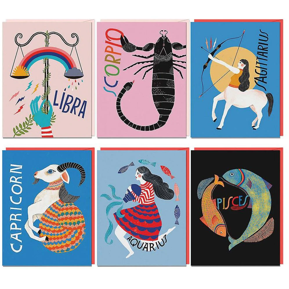 Zodiac Cards, Box of 12 Assorted - Image 2